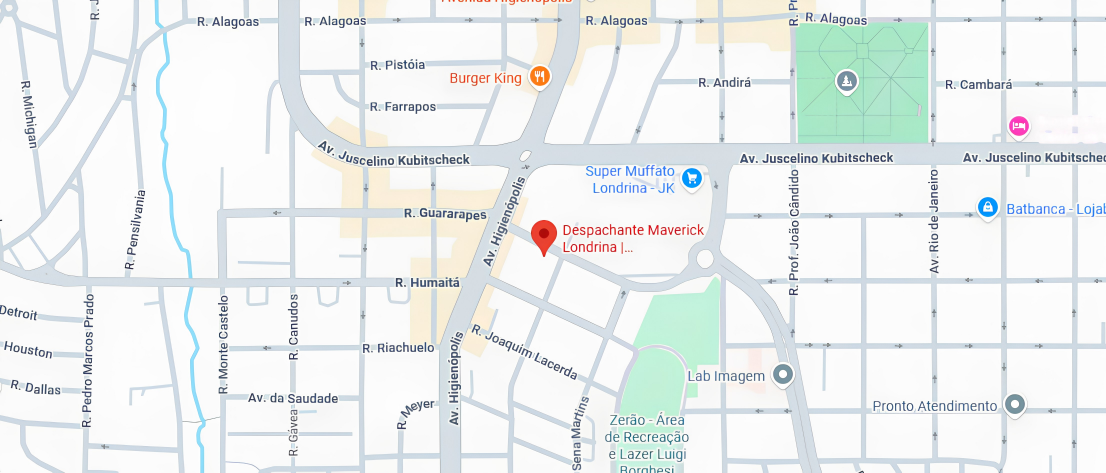 Mapa — Rua Gomes Carneiro, 96, Bela Vista, Londrina